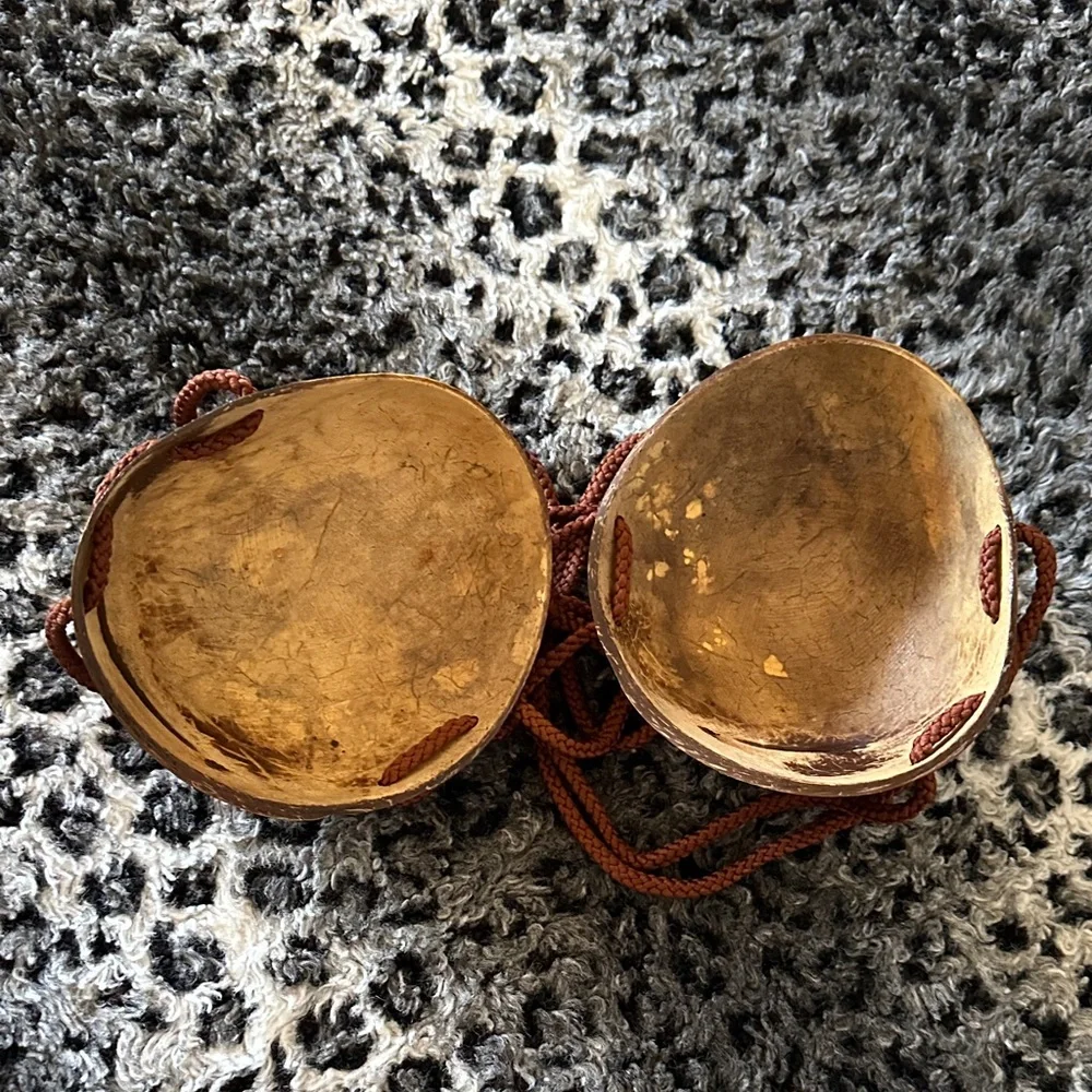 Natural Brown Coconut Shell Bra - Picture 3 of 4